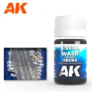 AK Interactive AK302 Weathering Naval Wash For Gray Deck Enamel 35ml