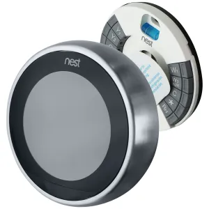 Google Nest Learning Thermostat (3rd Gen) w/Programmable Wi-Fi - Stainless Steel